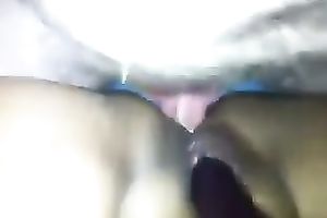 My spouse bonks my chocolate hole whilst I toy my wet vag