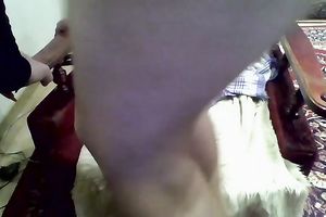 Chubby large racked dilettante nympho rubbed her cum-hole a bit