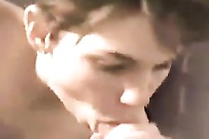 French legal age teenager with gorgeous face engulfing my 10-Pounder deepthroat in POV