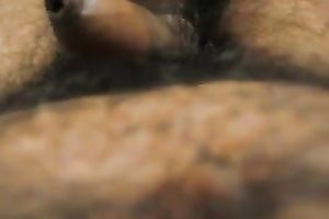 My glamorous juvenile slutty wife works on my penis in homemade sex clip