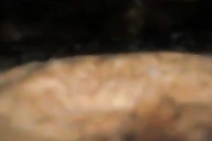 My glamorous juvenile slutty wife works on my penis in homemade sex clip