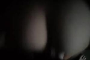 Nice smooth butt of my fuck buddy at night in anal act