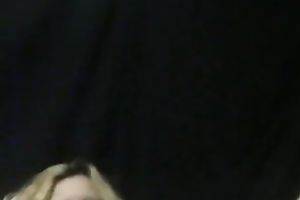 Ugly as fuck nerdy corpulent aged blond rubbed her wet crack on web camera