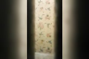 Spy livecam clip of quite skinny brunette taking a shower and drying herself