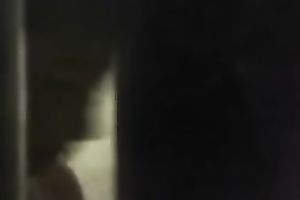 Spy livecam clip of quite skinny brunette taking a shower and drying herself