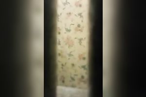 Spy livecam clip of quite skinny brunette taking a shower and drying herself