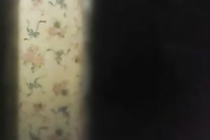 Spy livecam clip of quite skinny brunette taking a shower and drying herself