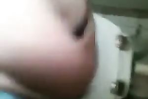 Dark haired dilettante breasty cutie provided me with BJ in the WC