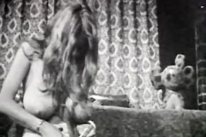 All natural blond teases on web camera throughout her huge twins