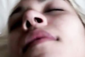 Amazing toy addicted golden-haired girlie of mine gives me a delicate orall-service