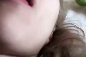 Amazing toy addicted golden-haired girlie of mine gives me a delicate orall-service