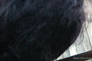 Metal sarcophagus and gagging for immodest pliant milf