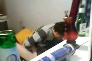 My delightful golden-haired hottie has gorgeous sex with me on the daybed