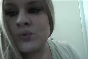 Blonde t-girl Andrea Nichole eating some my shaggy rectal hole