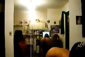 My brunette hair girlfriend made a home sex clip with herself undressed