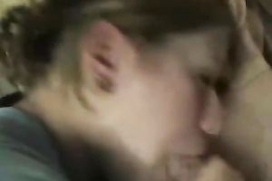 Big moist schlong of her boyfriend tastes so nice for her