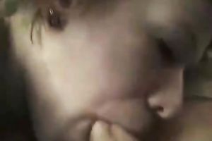 Big moist schlong of her boyfriend tastes so nice for her