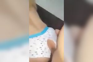 My amateur wife is so slutty and that babe can't live without wearing crotchless pants during sex