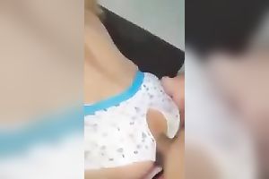 My amateur wife is so slutty and that babe can't live without wearing crotchless pants during sex