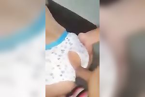 My amateur wife is so slutty and that babe can't live without wearing crotchless pants during sex