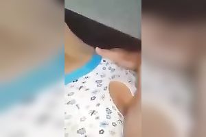 My amateur wife is so slutty and that babe can't live without wearing crotchless pants during sex