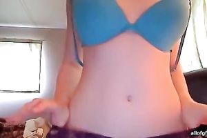 Horny and sexually excited redhair shows her wonderful body on webcam