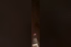 My sexually excited BF put large chunky dick in my poor taut butt gap