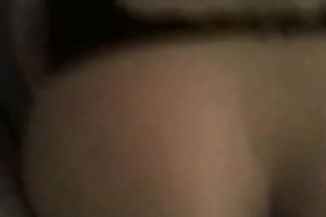 My sexually excited BF put large chunky dick in my poor taut butt gap