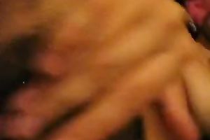 Damn hot and super emotional dark brown of my ally masturbated fur pie