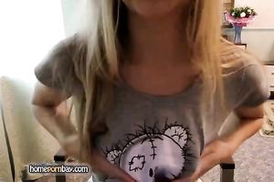 This hot gal sure looks nice and this babe can't live without to show off her bum and breasts
