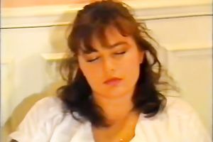 Incredible seductive golden-haired breasty honey receives enticed by a doctor