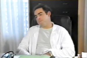 Incredible seductive golden-haired breasty honey receives enticed by a doctor