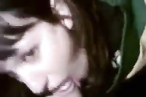 Cute emotional dark brown housewife made my buddy's evening ideal with her BJ