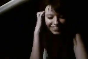 Cute emotional dark brown housewife made my buddy's evening ideal with her BJ