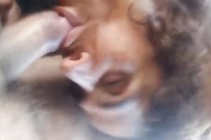 Wrinkled mature whorable slut was mouthfucked by my buddy