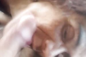 Wrinkled mature whorable slut was mouthfucked by my buddy