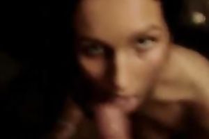 Exquisite orall-service from my small brunette hair sexy girlfriend