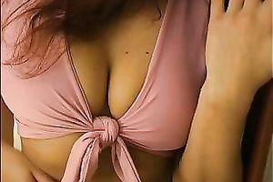 Redhead majestic lean babe positions in sexy lacy red pants