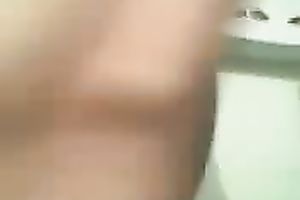 Cute and sexy Indian brunette hair girlie nude and flashed her bum