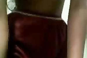 Cute and sexy Indian brunette hair girlie nude and flashed her bum