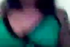 My cute Asian girlfriend licks balls and blows wang greedily