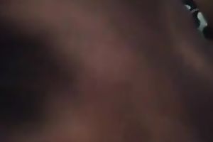 Horny and thirsty swarthy slutwife engulfing my large dark cock like greedy for cum doxy