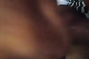 Horny and thirsty swarthy slutwife engulfing my large dark cock like greedy for cum doxy