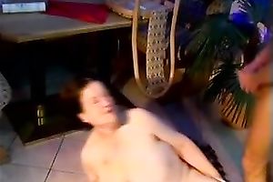 That dude get to be hungry 'coz that guy copulates unattractive obese old doxy