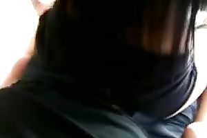 Busty brunette hair is a bit likewise concupiscent in her bedroom tonight