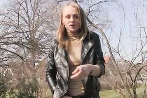 Drilling broke golden-haired at meadow