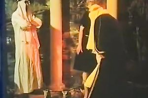 Two concupiscent harlots desire to be faicalized by one guy