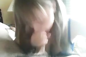 My pleasing legal age teenager GF engulfing penis like thirsty hooker