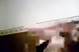 Homemade solo with me pounding my chocolate hole with a fake penis