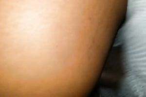 Wondrous black cock slut with perfect large bum took plump knob in her chocolate hole unfathomable